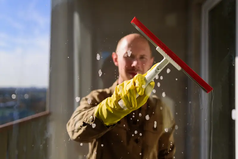 Cleaning double pane windows