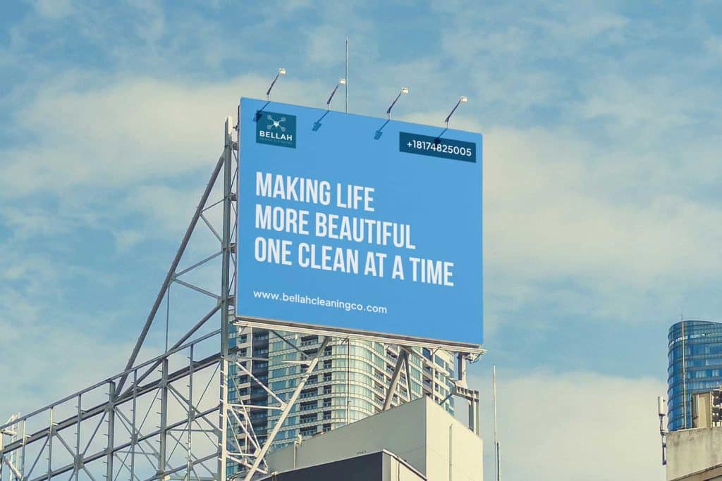 Bellah Cleaning Company Dallas Billboard