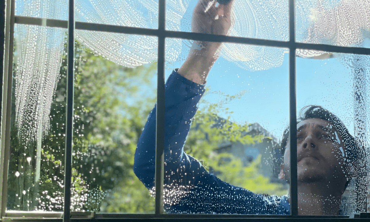 What does window cleaning include